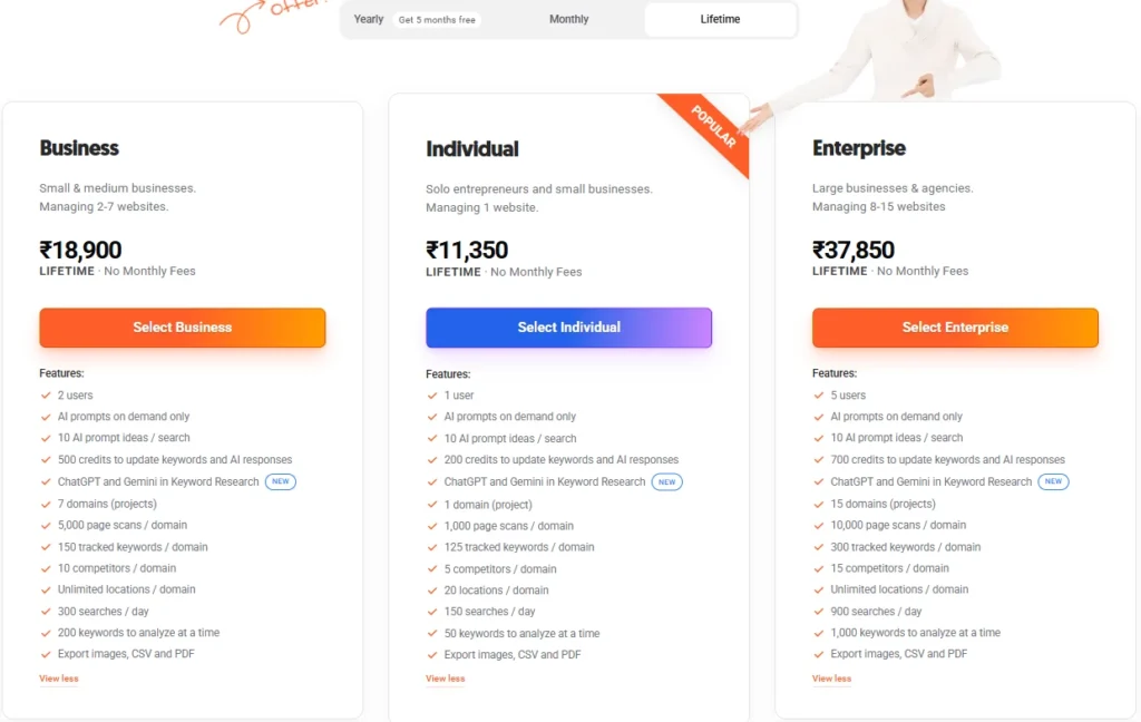 Ubersuggest lifetime Plan