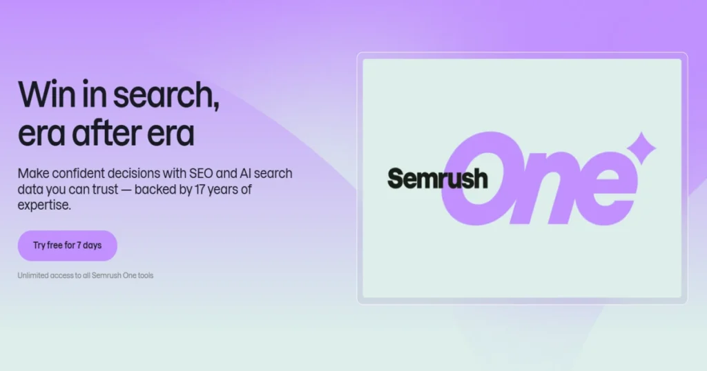 Semrush Pricing plan