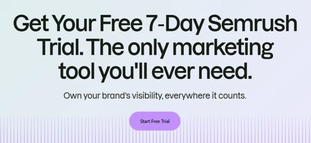 Free 7โDay Semrush Trial