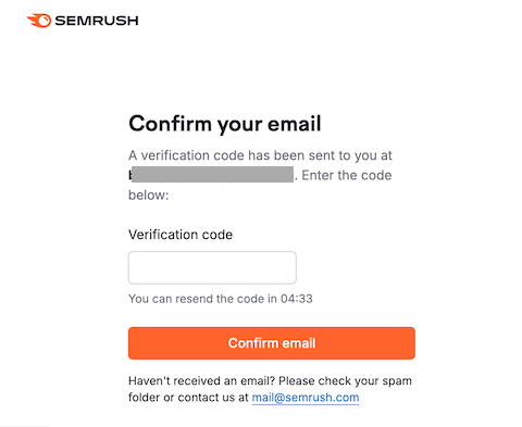 semrush verification code