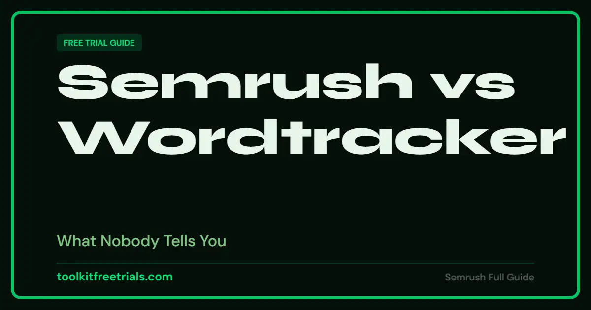 Semrush vs Wordtracker