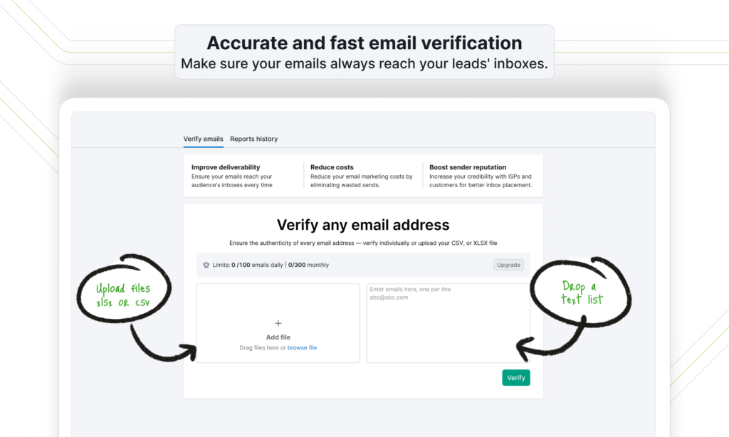 semrush Email Verifier Upload a file